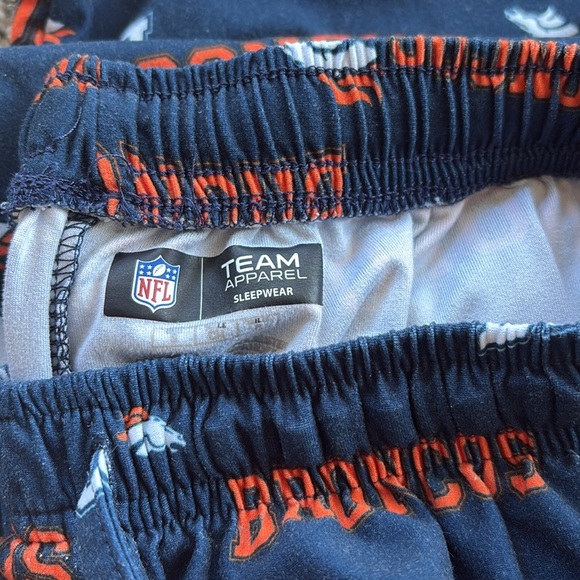 DENVER Broncos FOOTBALL Bottoms Navy and Orange NFL TEAM APPAREL 
elastic band - Picture 5 of 8
